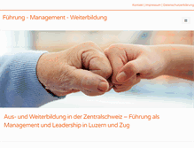 Tablet Screenshot of fuehrung-management-weiterbildung.ch